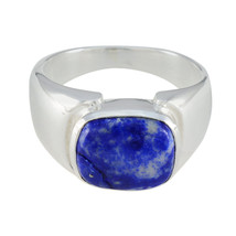 Lapis Lazuli Bague en argent sterling 92,5 Bijoux naturels pour cadeau de... - £20.19 GBP