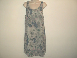 W118 Walter Baker Dress Size S Sleeveless Above Knee Watercolor Gray Blue Small - £10.79 GBP