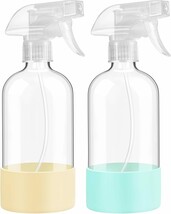 Glass Spray Bottles With Silicone Sleeve Protection, 16 Oz 2 Pack, Reusable - €26,22 EUR