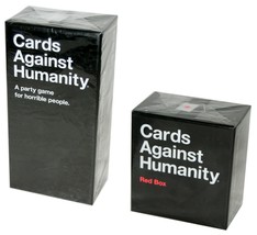 Cards Against Humanity Game Starter Set &amp; Red Box Expansion Bundle New / Sealed - £34.17 GBP