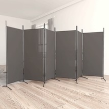  6-Panel Room Divider Anthracite 204.7&quot;x70.9&quot; Fabric - $138.59