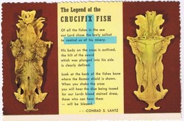 Florida Postcard Legend Of The Crucifix Fish - £1.72 GBP
