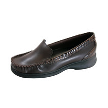 PEERAGE Maude Wide Width Moccasin Design Comfort Leather Loafers - £32.01 GBP