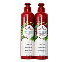 2 Pack Old Spice Wavy Curly Leave In Conditioner Aloe Avocado Oil Nourishes 8.5 - £21.10 GBP