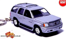 RARE LUXURY KEYCHAIN SILVER CADILLAC ESCALADE CUSTOM Ltd EDITION GREAT GIFT - $48.98