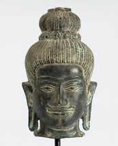 Ancien Baphuon Style Bronze Vishnu Statue - Protection &amp; Preserver - 21cm/8 &quot; - £238.71 GBP