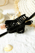 Black Ribbon Bow Hair Claw Clip - $70.11 MXN