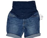 Time And Tru Women&#39;s Maternity Shorts Dark Wash L (12 - 14) New - £7.93 GBP