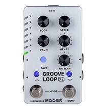 Mooer Groove Loop X2 Looper  Drum Machine Guitar Effector + Power Supply - £108.69 GBP