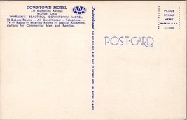 Downtown Motel Warren OH Postcard PC434 - £3.92 GBP