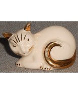 Homer Laughlin HARLEQUIN ANIMAL SERIES White and Gold CAT - €59,61 EUR