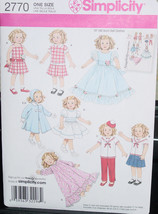 Pattern 2770 Doll Clothes 19" Shirley - $6.99