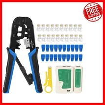 Professional RJ45 Crimping Tool Set with Ergonomic Grip - Safe &amp; Durable... - $688.87 MXN