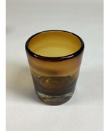 Vintage Amber Hand Blown Cocktail Drinking Glass - 4.25”H - €17,19 EUR