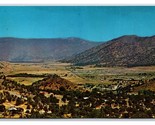 Birds Eye View Kern River Valley California CA UNP Chrome Postcard T21 - £3.07 GBP