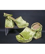 Circus NY by Sam Edelman Miranda Fairytail Green Two-Piece Platform Sand... - $29.69