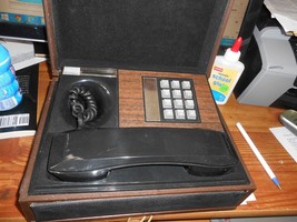 Great DECO-TEL Personal Telepone..Push Button-Leatherette Box.............. - $14.85