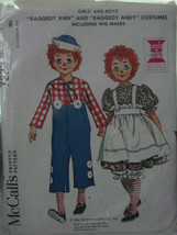 Pattern 7223 Child&#39;s Raggedy Ann, Andy Costume 6-8 (used) - £5.49 GBP