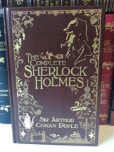 The Complete Sherlock Holmes by Sir Arthur Conan Doyle - leather-bound- VG - £33.57 GBP