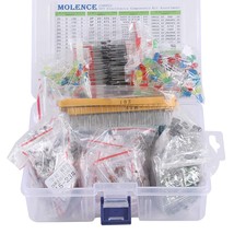 Molence DIY Electronics Components Kit Assortment 1200PCS, Diode, Triode, Metal - $35.99