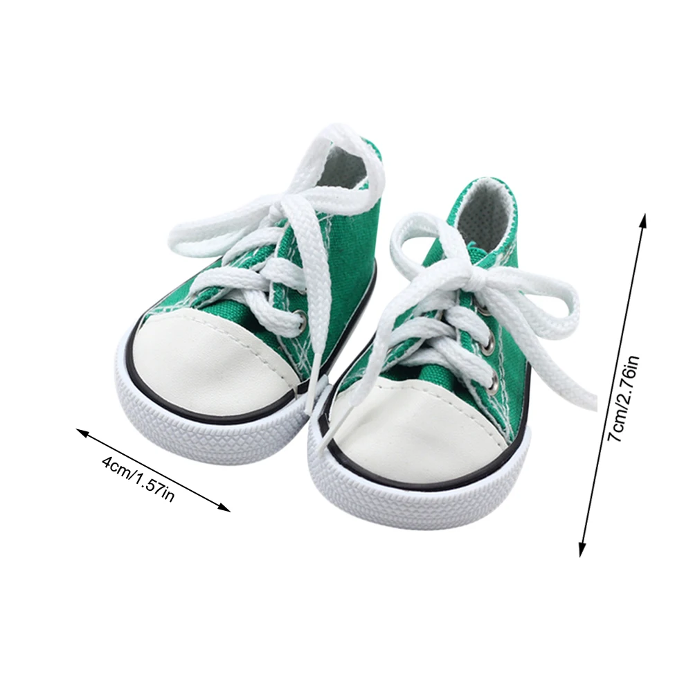 Game Fun Play Toys High Quality Canvas Shoes American Doll Fashion Sneakers 18 I - £23.25 GBP