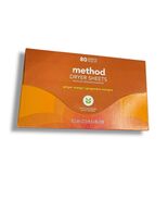 1 x Method Dryer Sheets GINGER MANGO Plant Based Static Control 80 sheets - $34.64