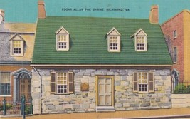 Edgar Allan Poe Shrine Richmond Virginia VA Postcard D58 - £2.39 GBP