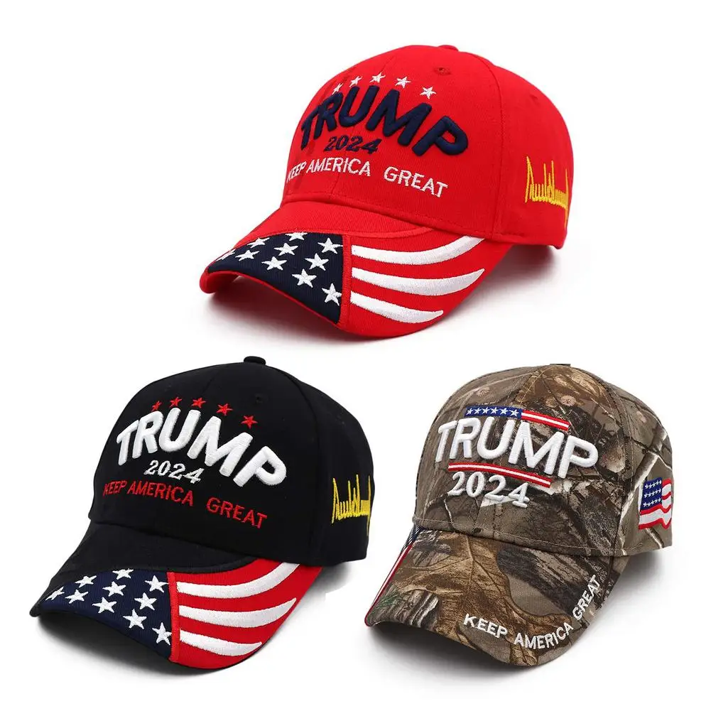 Donald Trump Hat Camouflage Cap 2024 USA Flag Baseball Caps Keep America Great - £11.15 GBP+