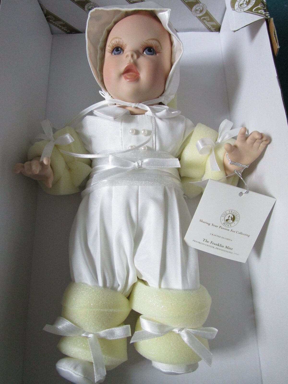 Franklin Mint Collector Doll, baby 10 1/2"  NIB ORIGINAL - $80.18