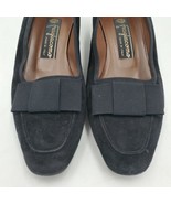 Fragiacomo Women&#39;s Shoes 37.5 Suede Slip On Pumps Black US Size 7 - £27.57 GBP