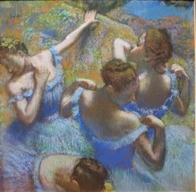 painting    Edgar Degas Blue Dancers Canvas Print Giclee - £9.02 GBP+