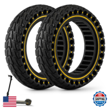HAONAIMO 10" x 2.5" Solid E-Scooter Tire, Puncture-Proof, Honeycomb Design - $70.17