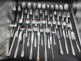 Vintage Stainless Steel Flatware - Oneida, Rogers, Imperial, More - Lot Of 49 - £24.60 GBP