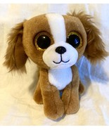 TY Brand Big Eyes TALA Puppy Dog Brown Tan White 6 inch tall retired - €19,16 EUR