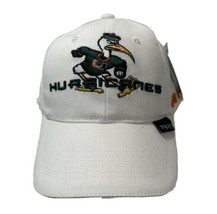 Miami Hurricanes White Hat Embroidered Mascot Big U Snapback Cap New NWT - £23.64 GBP