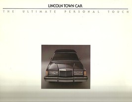 1983/1984 Lincoln TOWN CAR Carriage Roof sales brochure catalog folder U... - £7.98 GBP