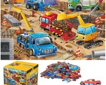 Jumbo Floor Puzzle For Kids,Construction Site Jigsaw Large Puzzles,48 Pi... - $47.99