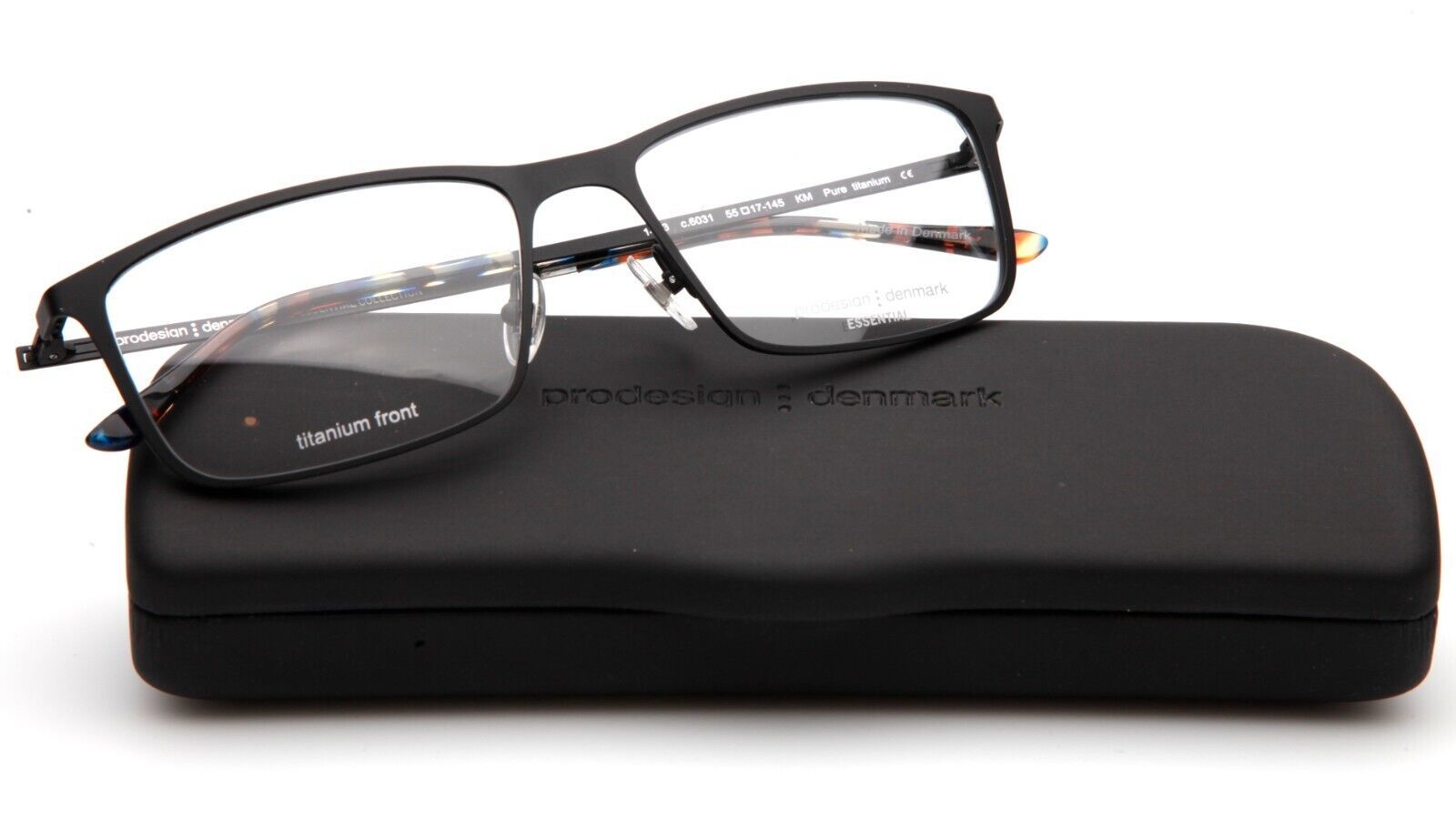 NEW PRODESIGN DENMARK 1433 c.6031 Black EYEGLASSES FRAME 55-17-145 B36mm - £129.24 GBP