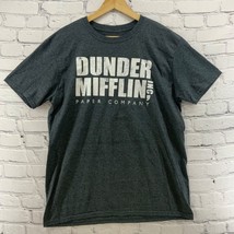 The Office Dunder Mifflin Paper Co Inc T-Shirt Mens Sz L Large Gray  - $9.89