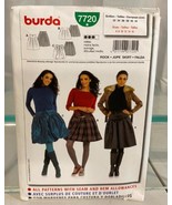 Burda 7720 Skirt Patten In Sizes 6, 8, 10, 12, 14, I6 Pre-Owned Uncut Item - $10.74 CAD