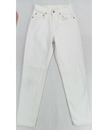 Vintage Arizona Size W29&quot; x L34&quot;  Women&#39;s White Denim Mom Jeans High-Wai... - £11.19 GBP
