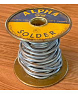 VTG. 2.18 lb Spool, Alpha Metals Solid Wire Solder .125 Dia. 50/50 Alloy... - $459.96 MXN