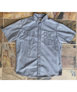 Red Head Shirt Mens Large Tall Grey Outdoor - Short Sleeve Button Down -... - €12,89 EUR