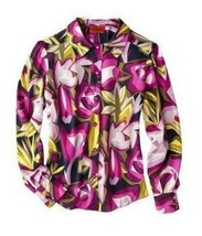 Missoni For Target Floral Woven Shirt Blouse Top ( L ) - £93.42 GBP