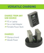 Wasabi Power Battery (2-Pack), Dual Charger For Olympus Bls-5, Bls-50, P... - £38.88 GBP