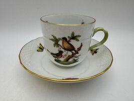 Herend ROTHSCHILD BIRD #1727 Demitasse Cup &amp; Saucer - $69.99