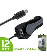 Cellet High Powered 2.4A/12W Micro USB Car Charger with Extra USB Port a... - $14.15 CAD