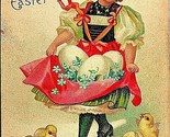 Ellen Clapsaddle All Happiness for Easter Embossed 1908 DB Postcard - $9.85