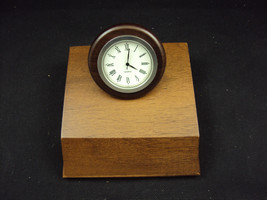 Executive Nested Desk Clock ~ Woodessen ~  Solid Walnut, Free USA Shippi... - £7.93 GBP