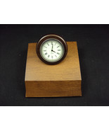Executive Nested Desk Clock ~ Woodessen ~  Solid Walnut, Free USA Shippi... - $189.11 MXN